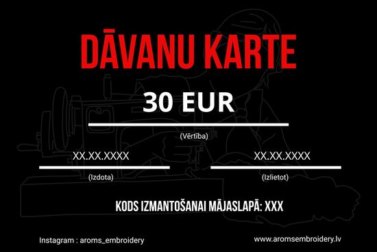 DĀVANU KARTE-30